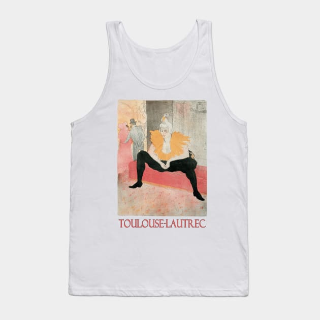 La Clownesse by Henri de Toulouse-Lautrec Tank Top by Naves